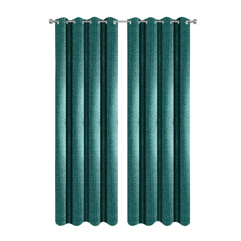 MeadowWeave Drapix Anyhouz Curtain Green Modern Waffle Plaid for Living Room 1