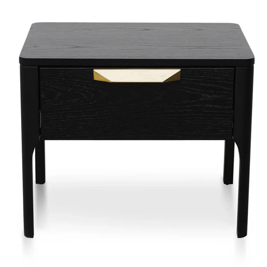 Grylox Bedside Table - Black Veneer-houseofhyne