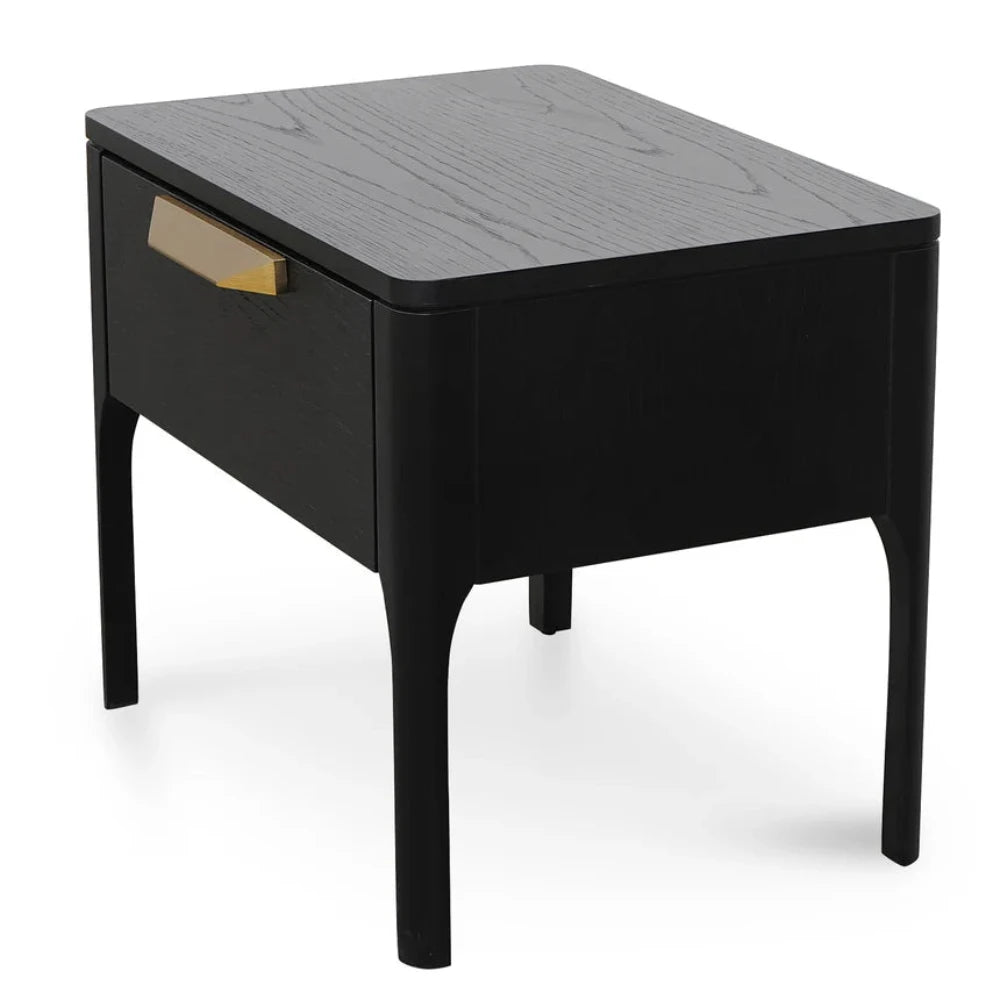 Grylox Bedside Table - Black Veneer-houseofhyne