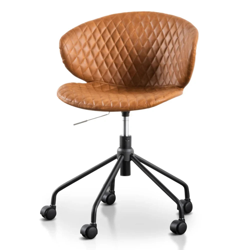 Zalmar Office Chair - Tan with Black Base-houseofhyne