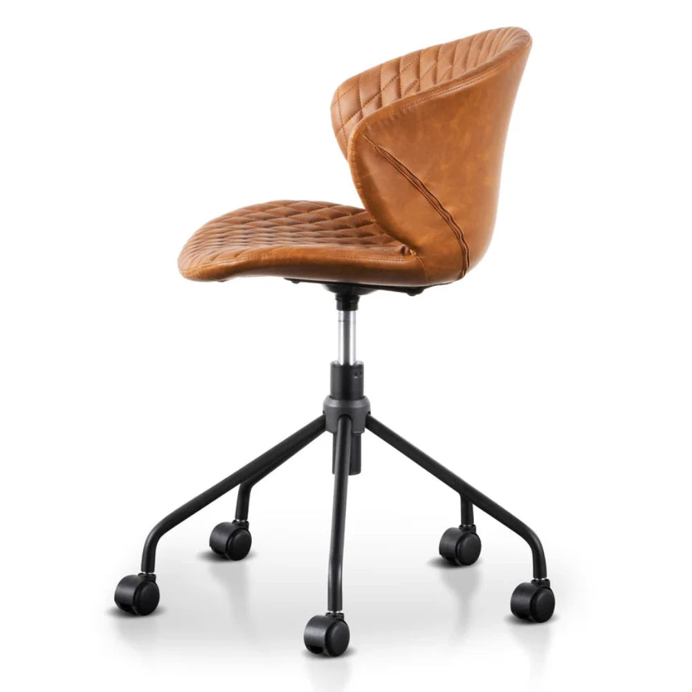 Zalmar Office Chair - Tan with Black Base-houseofhyne