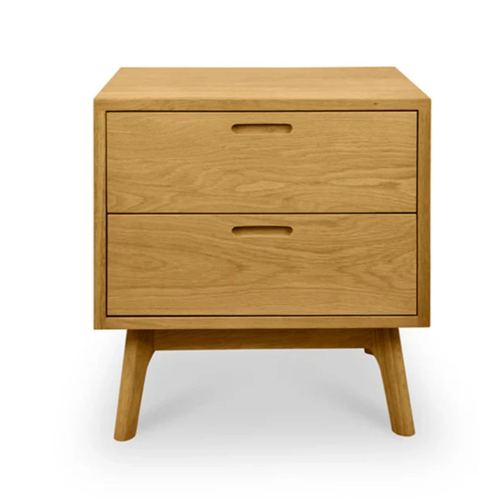 Wyrnox Wooden Bedside Table - Natural Oak-houseofhyne