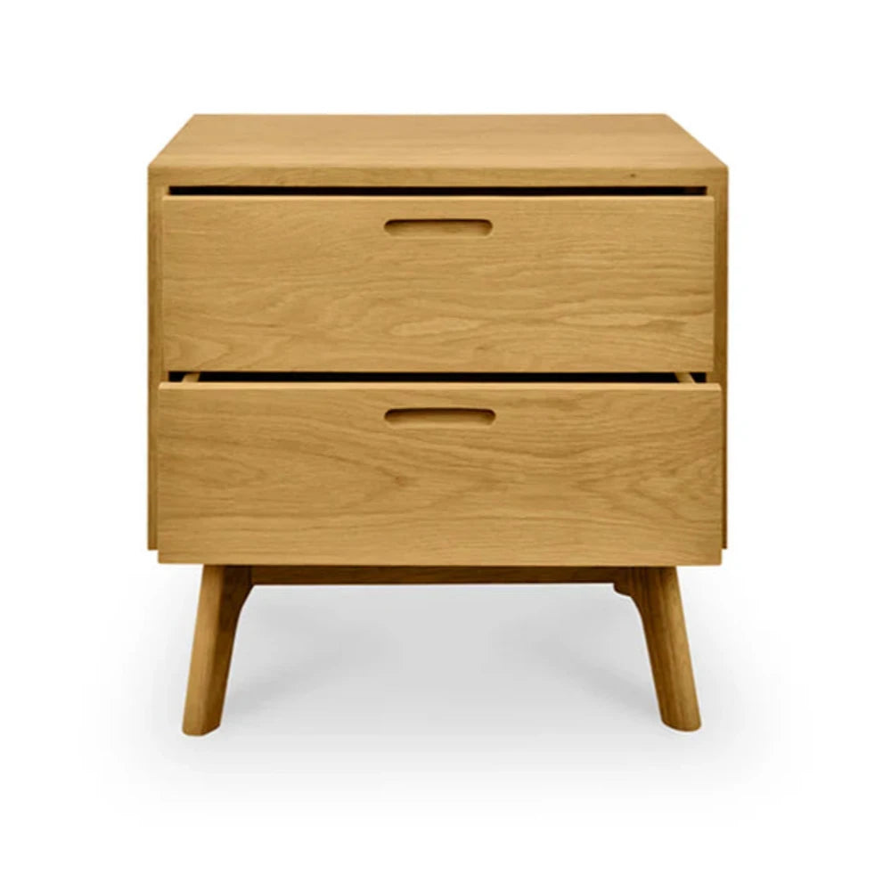 Wyrnox Wooden Bedside Table - Natural Oak-houseofhyne