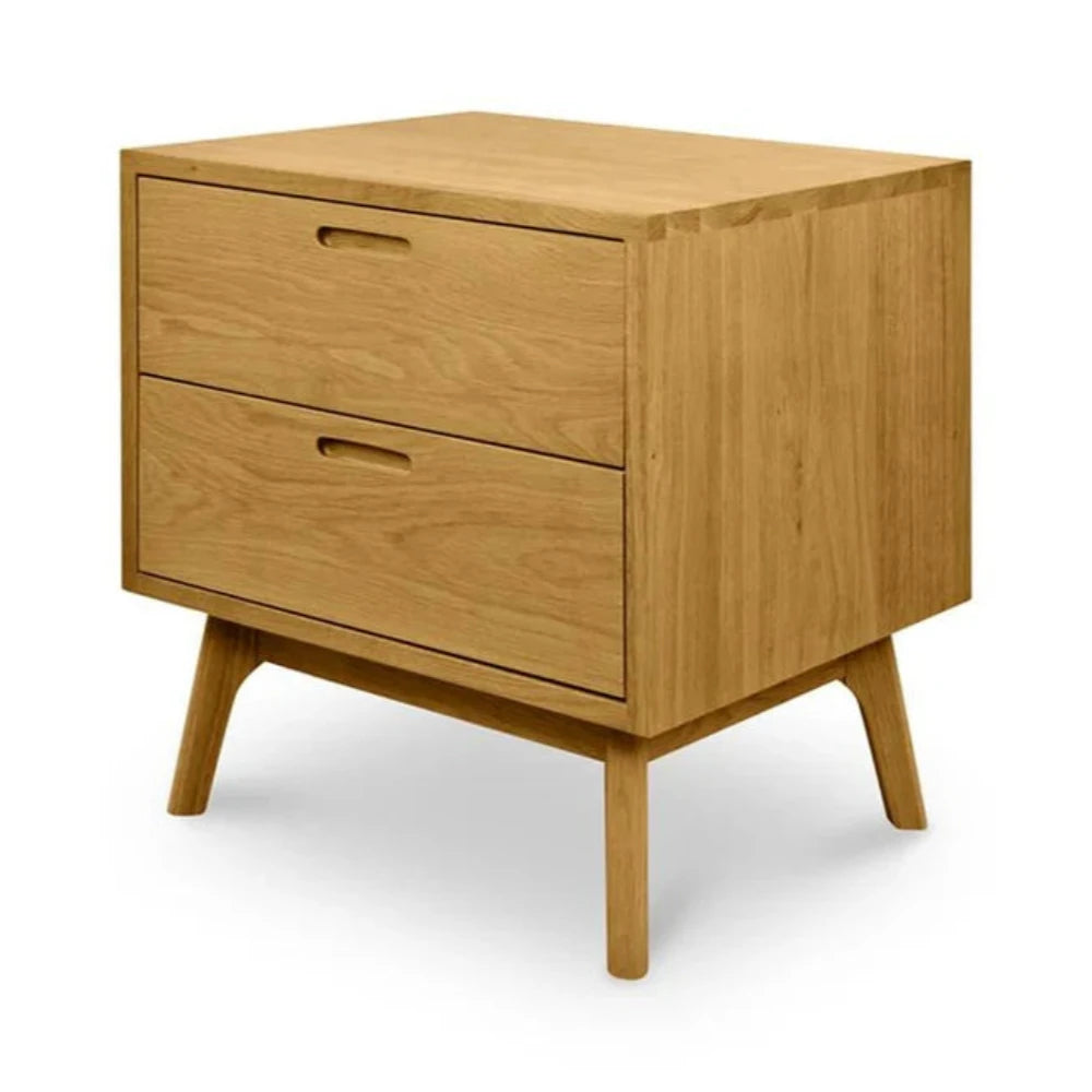 Wyrnox Wooden Bedside Table - Natural Oak-houseofhyne