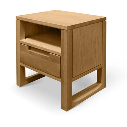 Orivox 1 Drawer Wooden Bedside Table - Natural Oak-houseofhyne