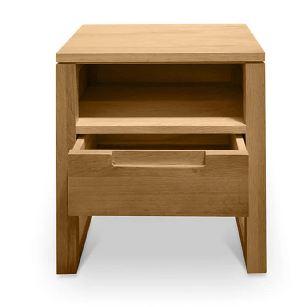 Orivox 1 Drawer Wooden Bedside Table - Natural Oak-houseofhyne