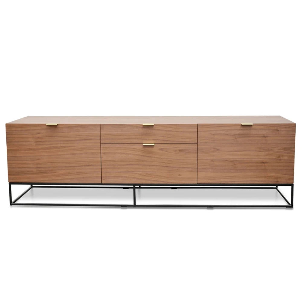 Zythorn 180cm Entertainment TV Unit - Walnut-houseofhyne