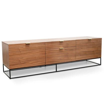 Zythorn 180cm Entertainment TV Unit - Walnut-houseofhyne