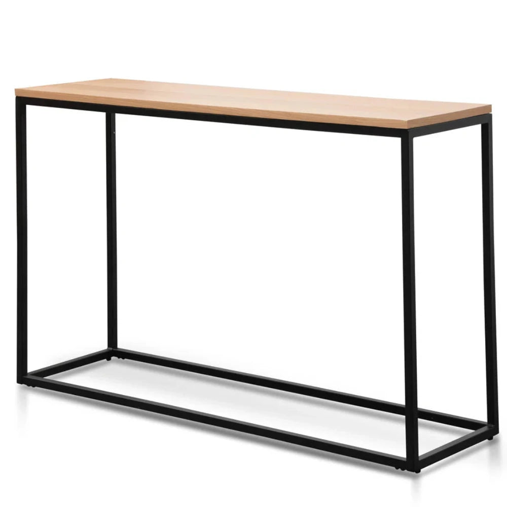 Ylorn Natural Console Table - Black-houseofhyne