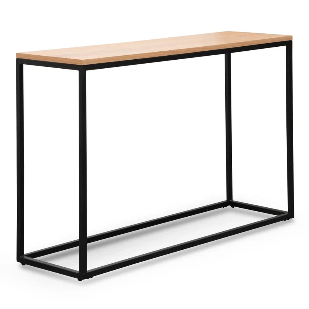 Ylorn Natural Console Table - Black-houseofhyne