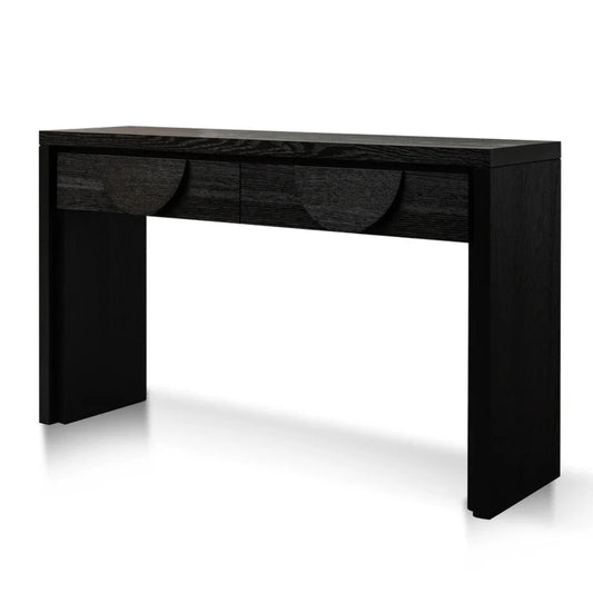 Nexrox 1.4m Console Table - Textured Espresso Black-houseofhyne