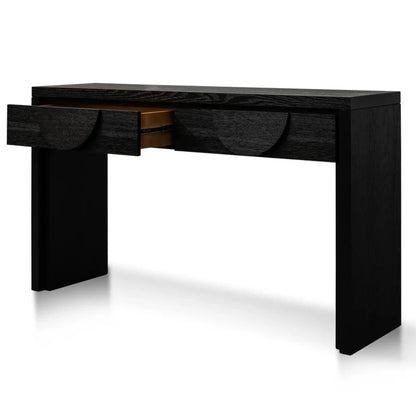 Nexrox 1.4m Console Table - Textured Espresso Black-houseofhyne