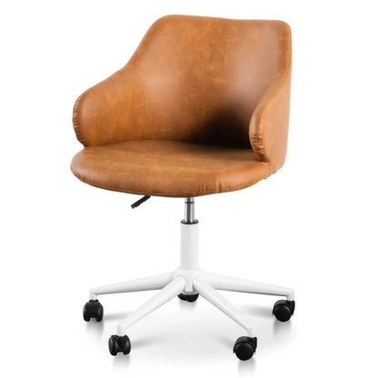 Targon Office Chair - Tan with White Base-houseofhyne