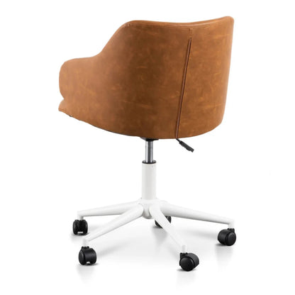 Targon Office Chair - Tan with White Base-houseofhyne