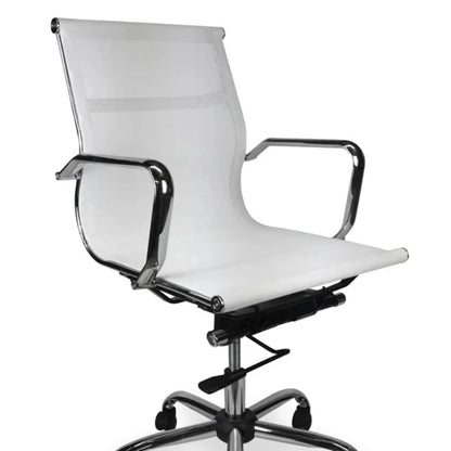 Xeltran Designer Mesh Boardroom Office Chair - White-houseofhyne