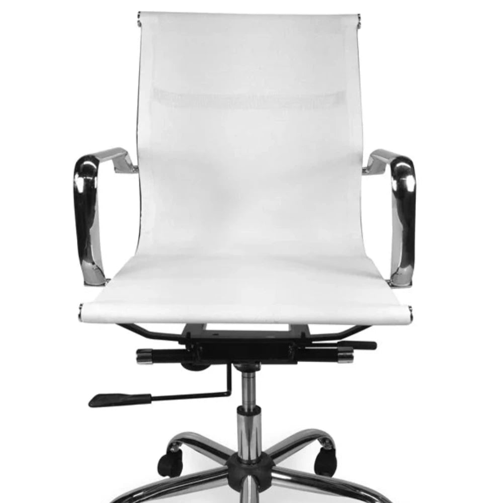 Xeltran Designer Mesh Boardroom Office Chair - White-houseofhyne