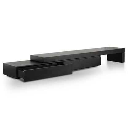 Zykar Extendable Entertainment TV Unit - Black Oak-houseofhyne