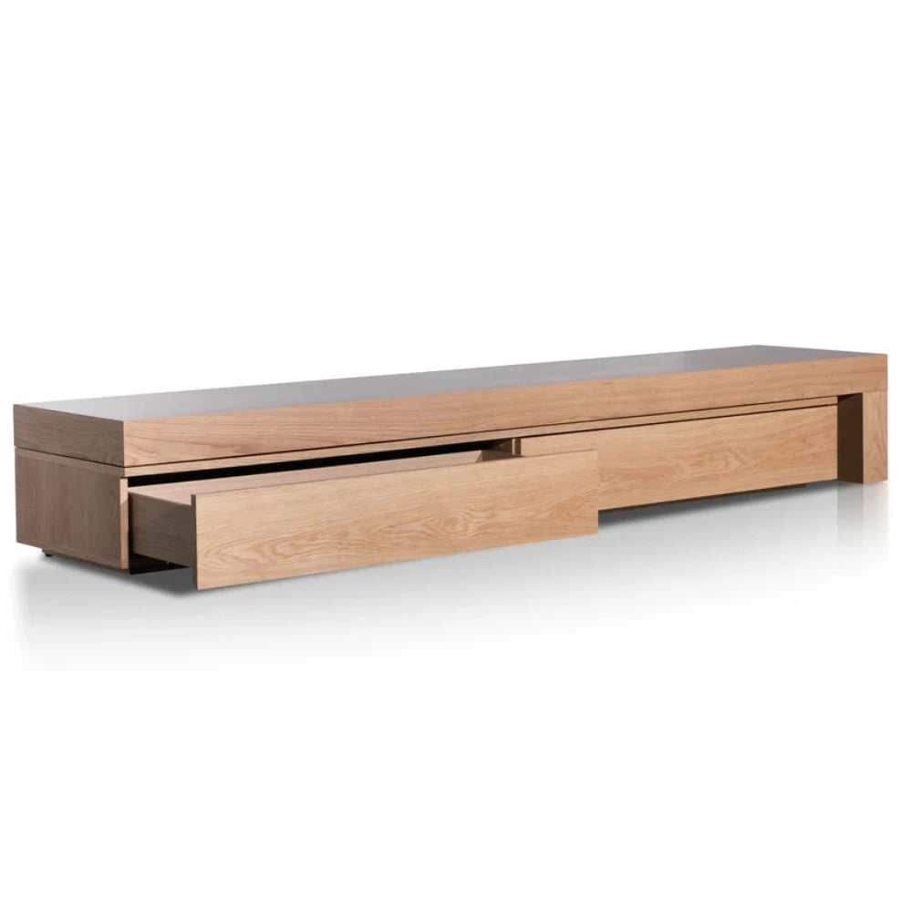 Ylzon Extendable TV Entertainment Unit - Natural Oak-houseofhyne