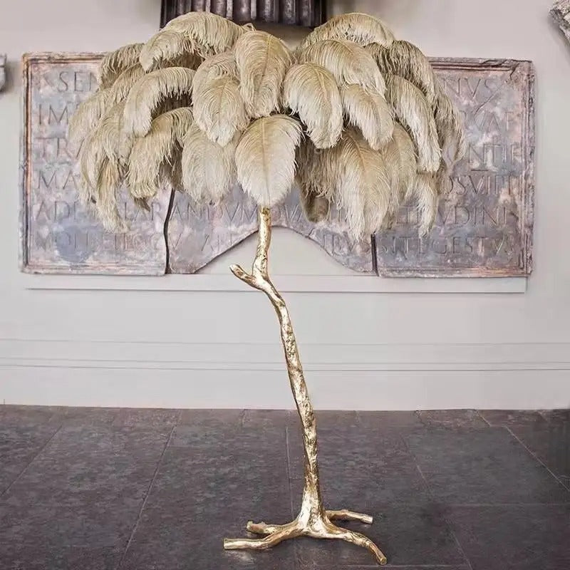 Luxury Nordic LED Ostrich Floor Lamp - House of Hyne