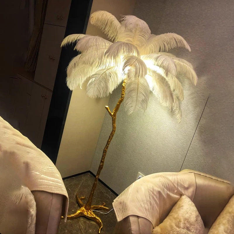 Luxury Nordic LED Ostrich Floor Lamp - House of Hyne