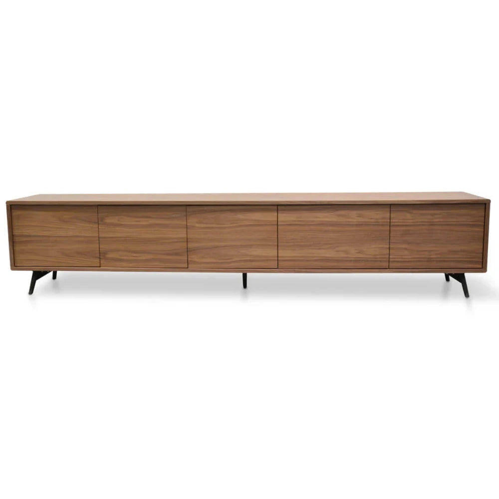 Vralon 2.4m TV Entertainment Unit - Walnut-houseofhyne