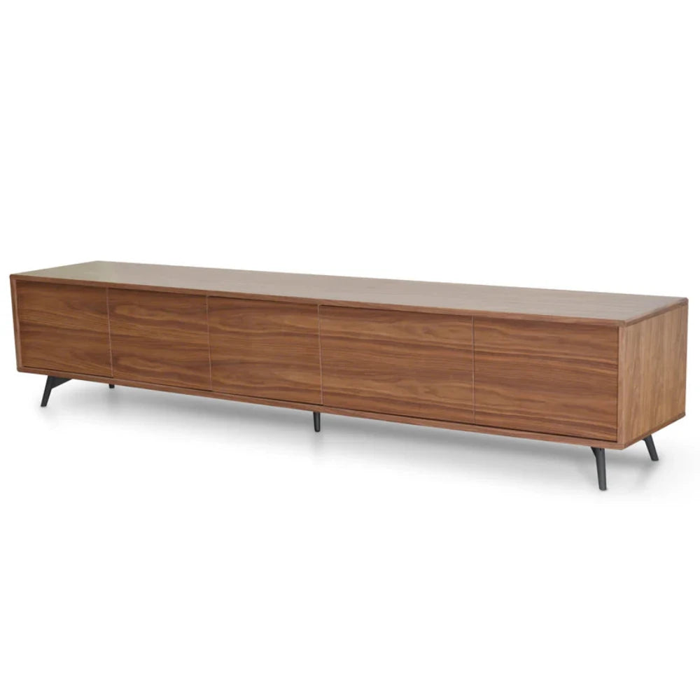 Vralon 2.4m TV Entertainment Unit - Walnut-houseofhyne