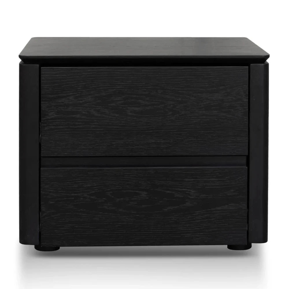 Nyra Bedside Table - Black Oak Veneer-houseofhyne