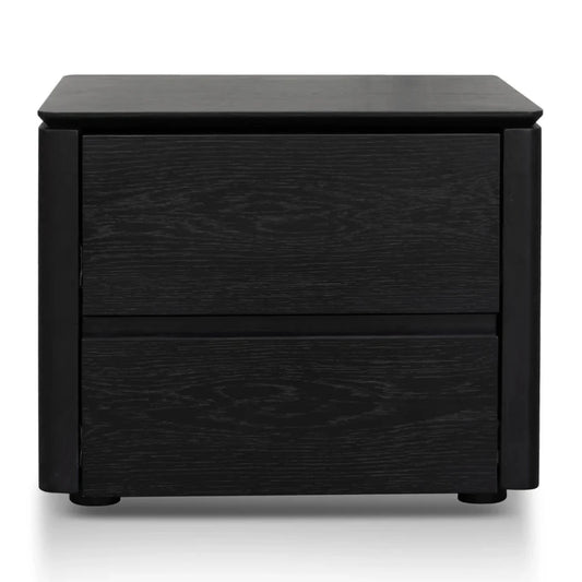 Nyra Bedside Table - Black Oak Veneer-houseofhyne