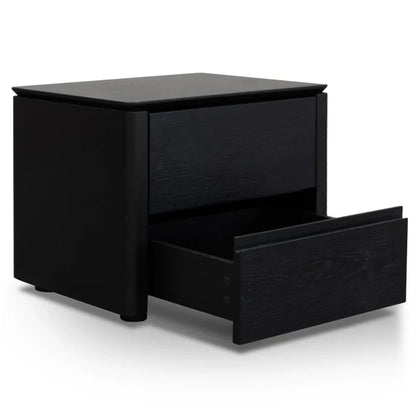 Nyra Bedside Table - Black Oak Veneer-houseofhyne