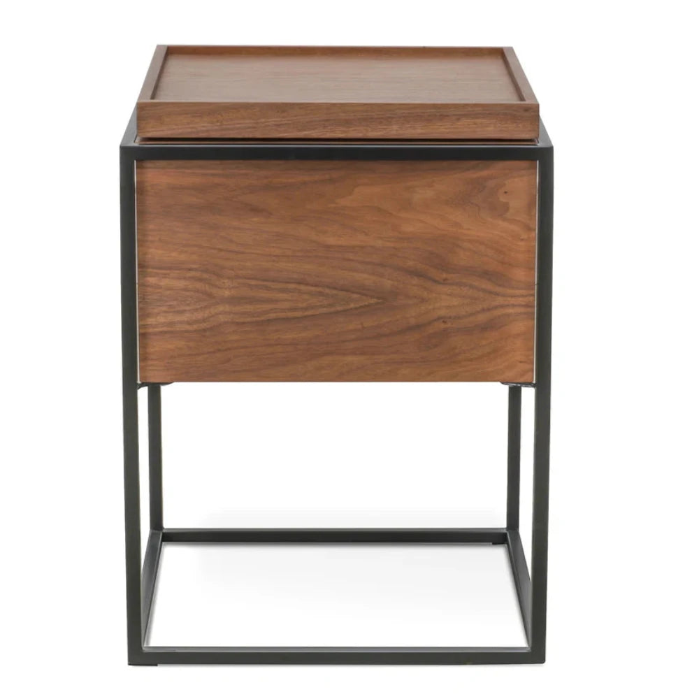 Felyx Oak Side Table - Walnut-houseofhyne