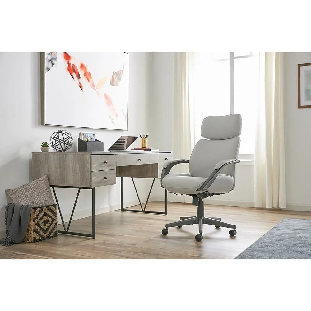 Virex Leather Ergonomic Home Office Chair - House of Hyne