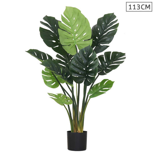 Potted Turtle Back Artificial Plant - 113 cm - Notbrand