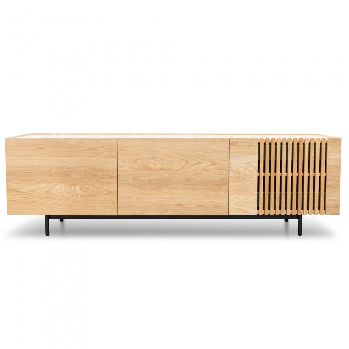 Vino Entertainment TV Unit Natural - Black Legs - Notbrand