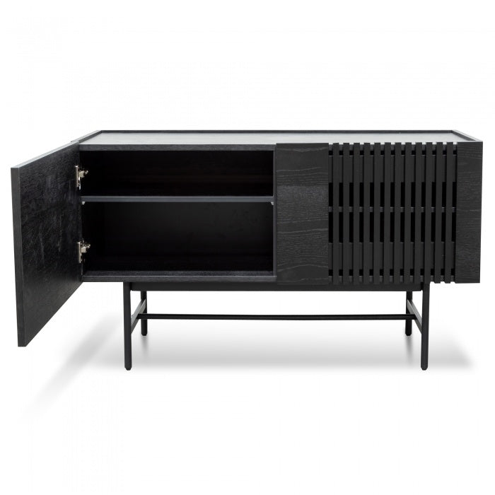 Turin 2 Door Buffet Unit - Black - Notbrand