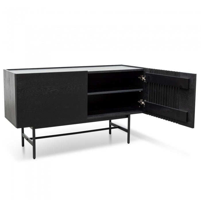 Turin 2 Door Buffet Unit - Black - Notbrand