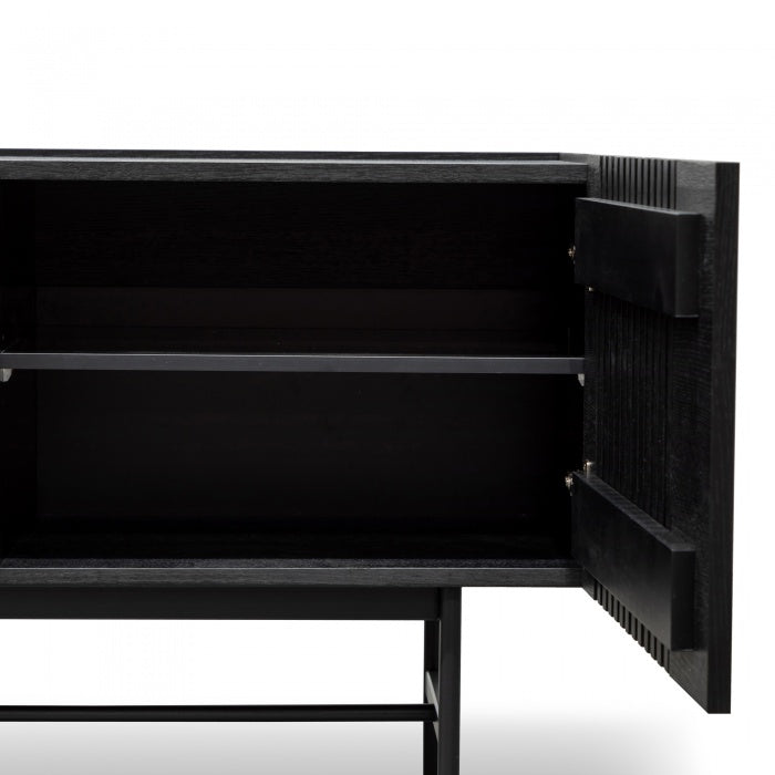 Turin 2 Door Buffet Unit - Black - Notbrand