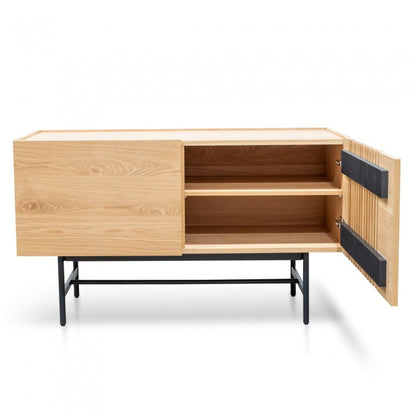 Turin 2 Doors Buffet Unit - Natural Black Legs - Notbrand