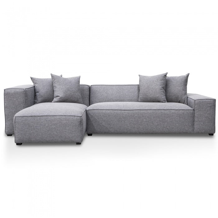 Graphite Elegance 2-Seater Sofa with Left Chaise - House of Hyne