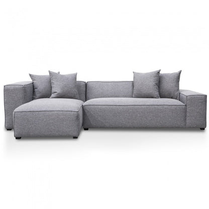 Graphite Elegance 2-Seater Sofa with Left Chaise - House of Hyne