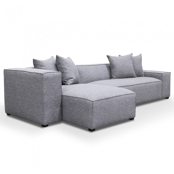 Graphite Elegance 2-Seater Sofa with Left Chaise - House of Hyne