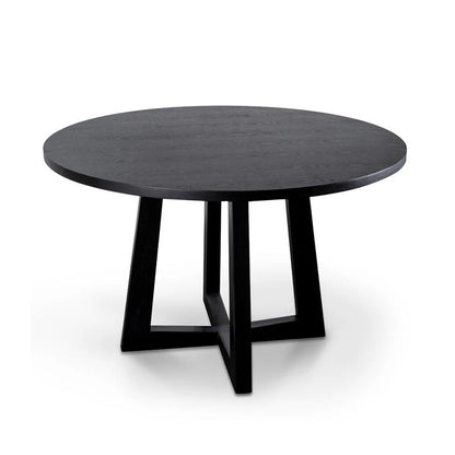 Palanai Black Wooden Dining Table - 1.2m - Notbrand