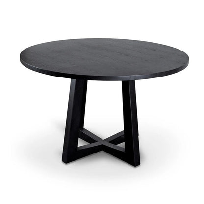 Palanai Black Wooden Dining Table - 1.2m - Notbrand