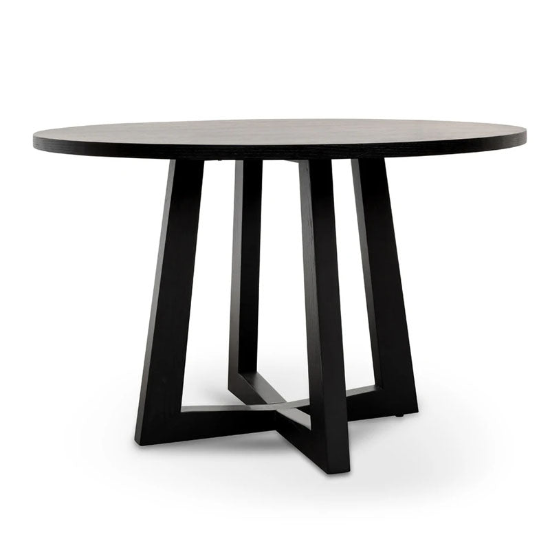 Palanai Black Wooden Dining Table - 1.2m - Notbrand