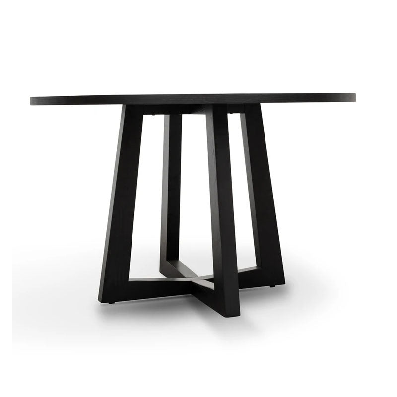 Palanai Black Wooden Dining Table - 1.2m - Notbrand