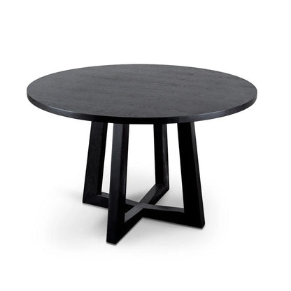 Palanai Black Wooden Dining Table - 1.2m - Notbrand