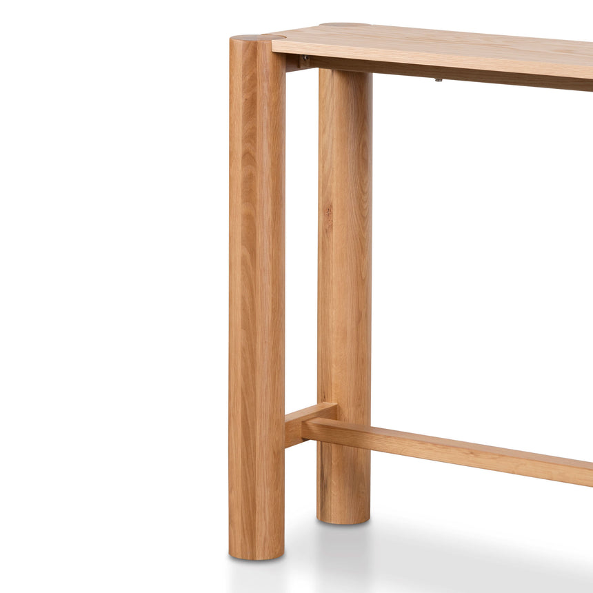 Mabian Oak Wooden Console Table - Natural - Notbrand