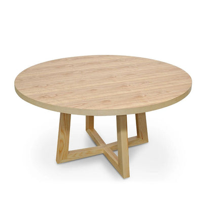 Natural Rook 1.5m Round Dining Table - House of Hyne