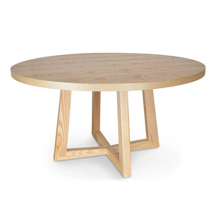 Natural Rook 1.5m Round Dining Table - House of Hyne