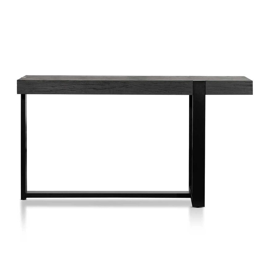 1.5m Wooden Console Table - Full Black - Notbrand