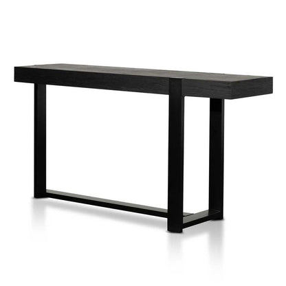 1.5m Wooden Console Table - Full Black - Notbrand